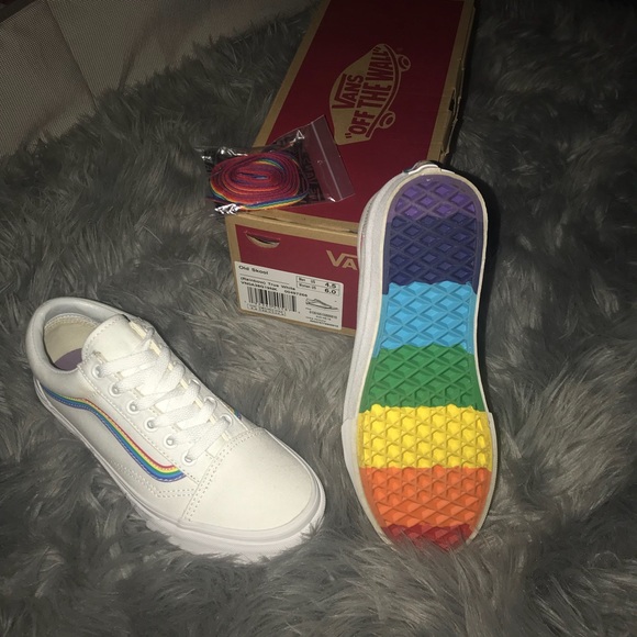 Vans Shoes - Brand new Vans old skool rainbow skate shoes